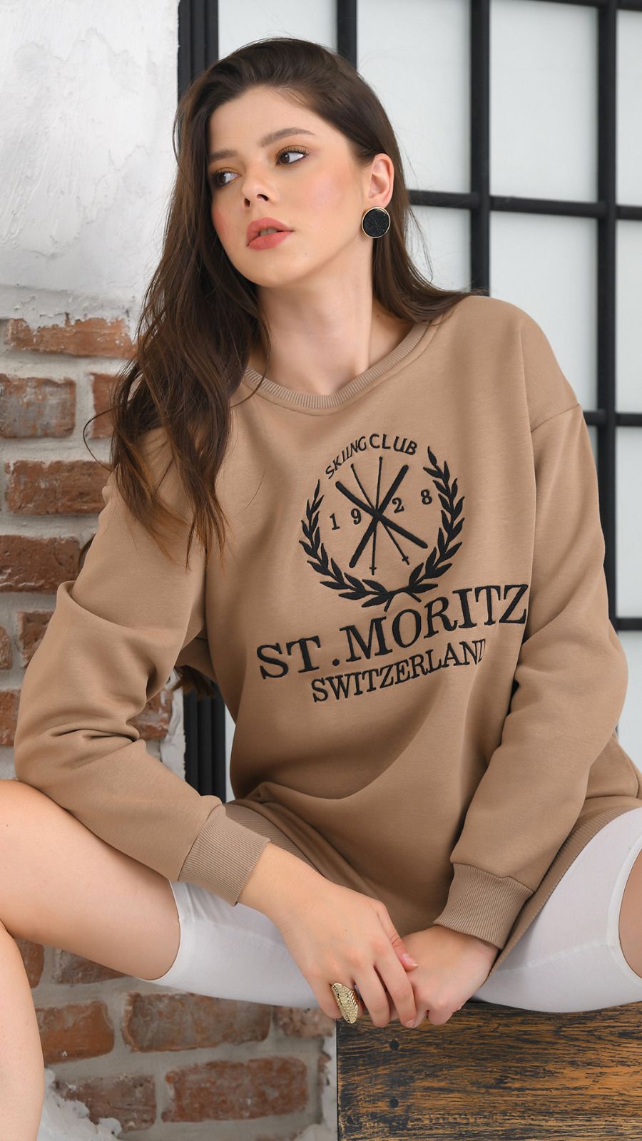 highlight semester Post-impressionism Bluza sport oversize maro ST Moritz | TRENDZZ.ro - produse premium