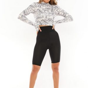 Bluza dama scurta Money este o bluza din material elastic si confortabil. Se va mula perfect pe trupul tau si este creata special pentru a-ti pune bustul in evidenta. Poate fi asortata la orice tip de tinuta incepand de la cele mai casual pana la cele mai elegante.