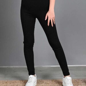 Colanti Dama Vatuiti Negru din bumbac gros. Nici tie nu-ti plac frigul? Acesti colanti vatuiti pe interior sunt solutia ideala pentru tine!